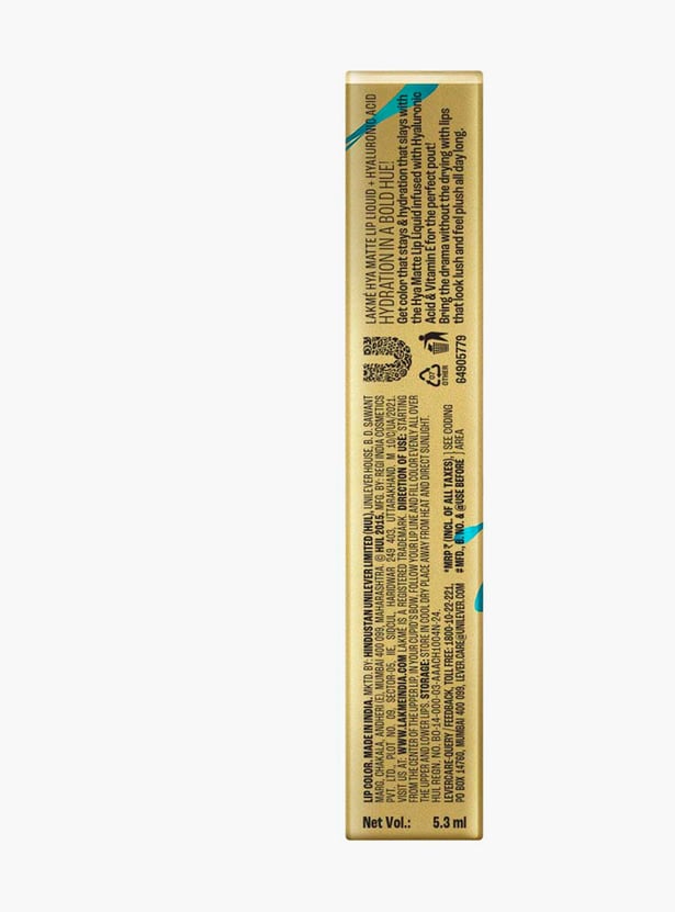 LAKME 9to5 Hya Matte Liquid Lipstick - Pro Pink - 5.3ml