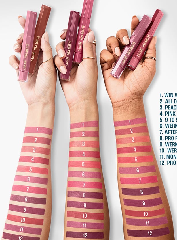 LAKME 9to5 Hya Matte Liquid Lipstick - Pro Pink - 5.3ml