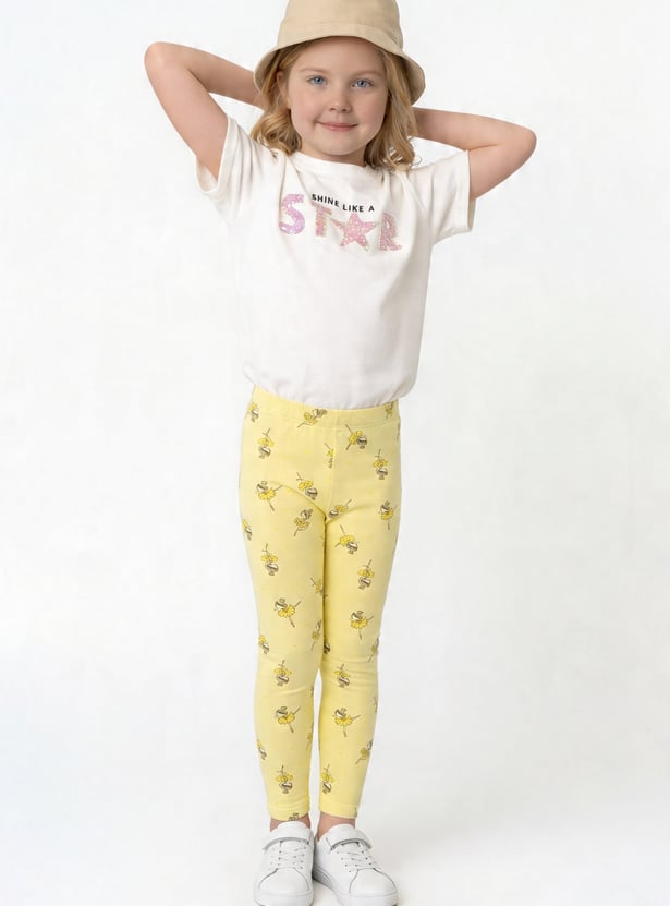 FAME FOREVER Girls Printed Leggings