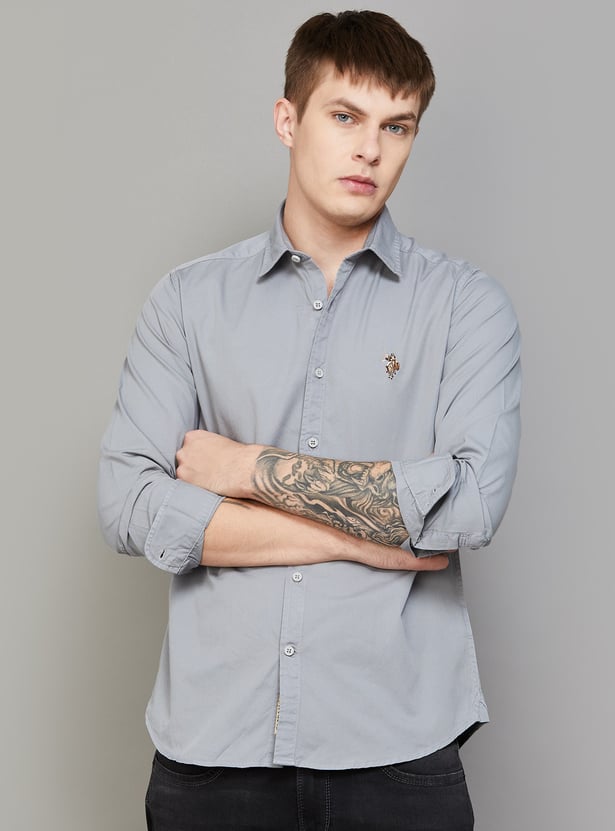 US POLO ASSN Solid Regular Fit Shirt