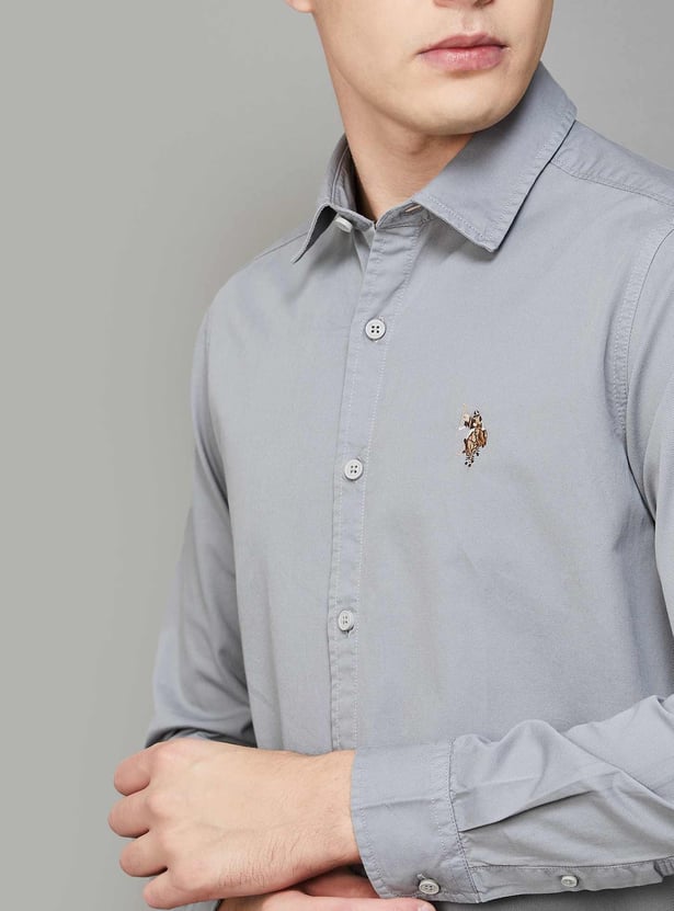 US POLO ASSN Solid Regular Fit Shirt