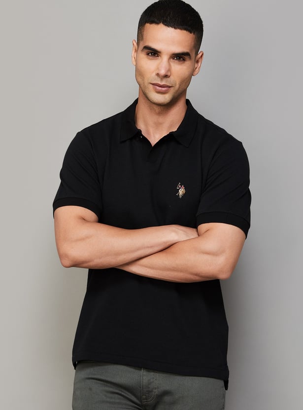 US POLO ASSN Solid Polo T-shirt