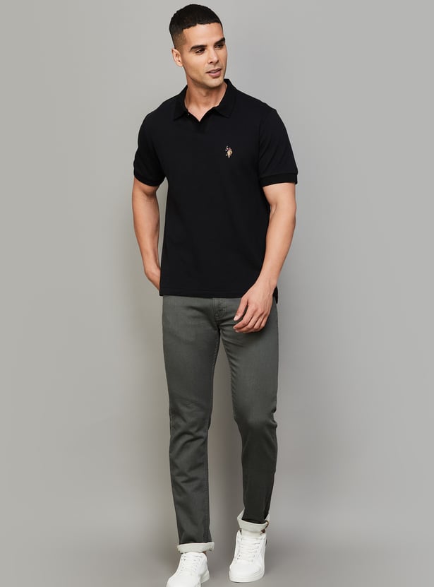 US POLO ASSN Solid Polo T-shirt