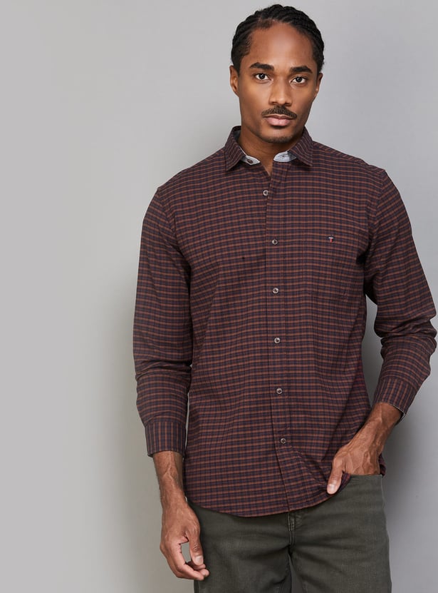LP JEANS Checked Slim Fit Shirt