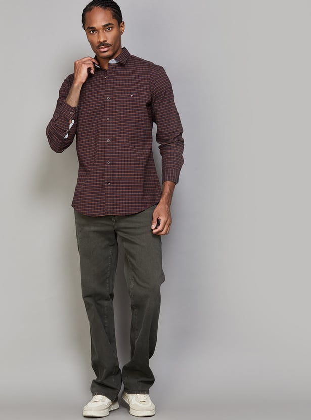 LP JEANS Checked Slim Fit Shirt