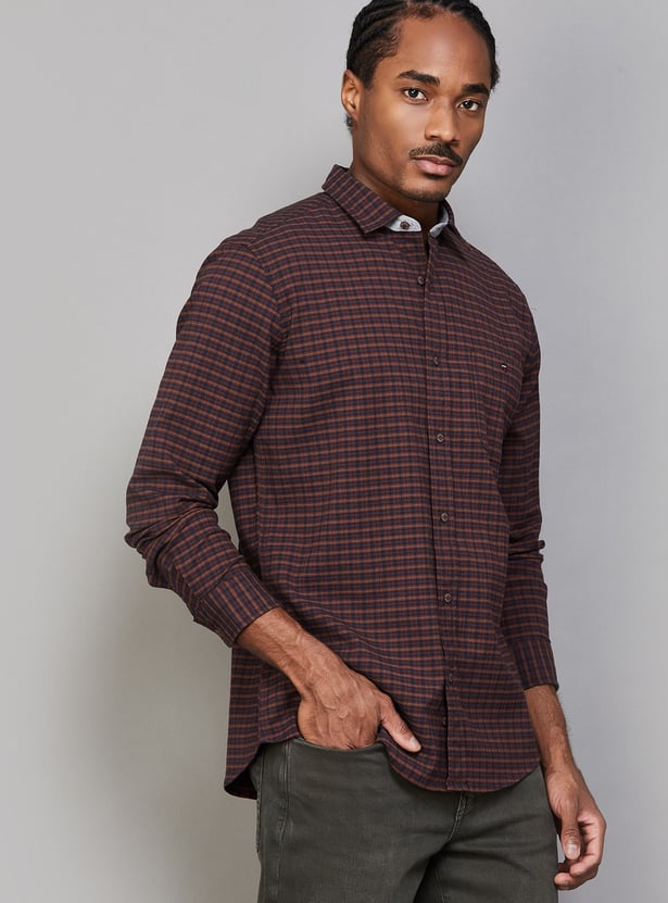 LP JEANS Checked Slim Fit Shirt