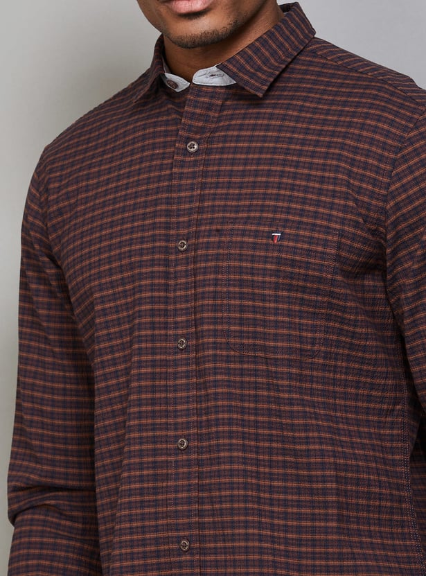LP JEANS Checked Slim Fit Shirt