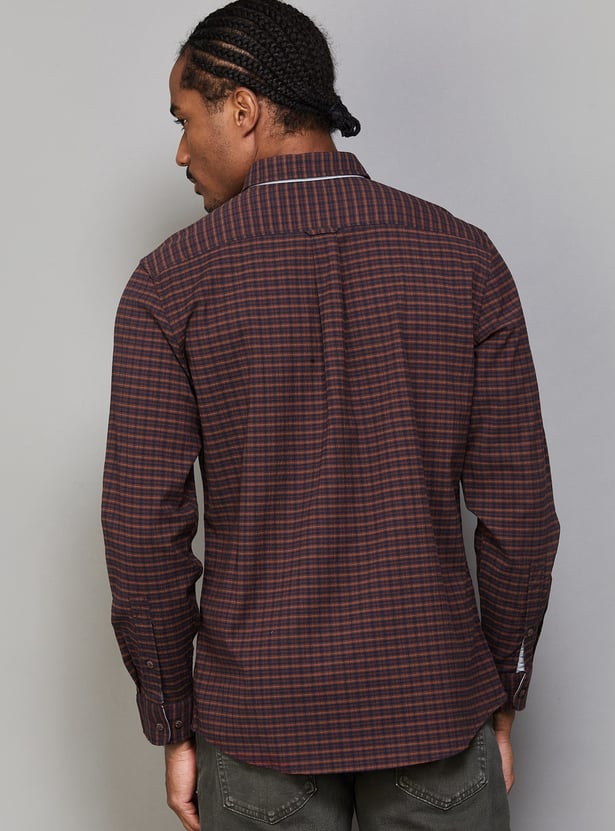 LP JEANS Checked Slim Fit Shirt