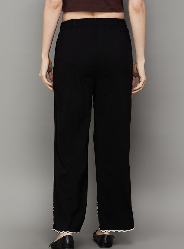 ONLY Embroidered Trousers