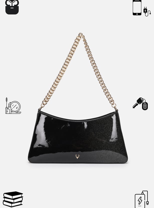 ALLEN SOLLY Textured Shoulder Bag
