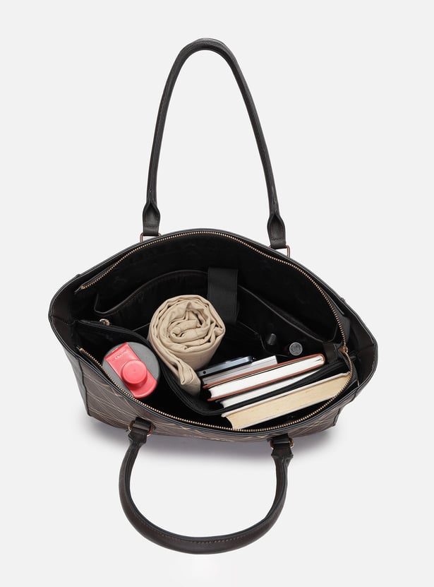 ALLEN SOLLY Checked Laptop Bag