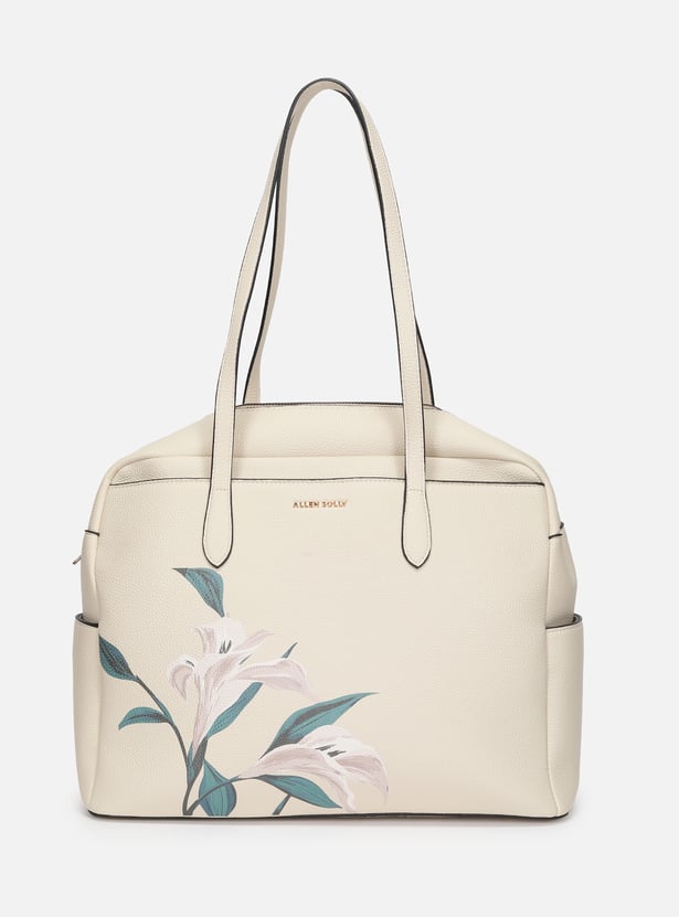 ALLEN SOLLY Floral Print Laptop Bag