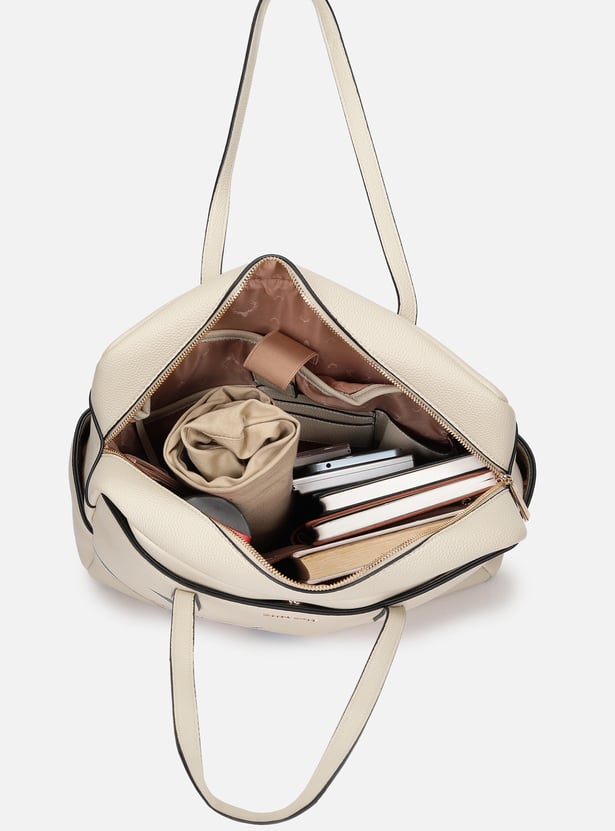 ALLEN SOLLY Floral Print Laptop Bag