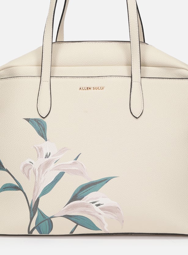 ALLEN SOLLY Floral Print Laptop Bag