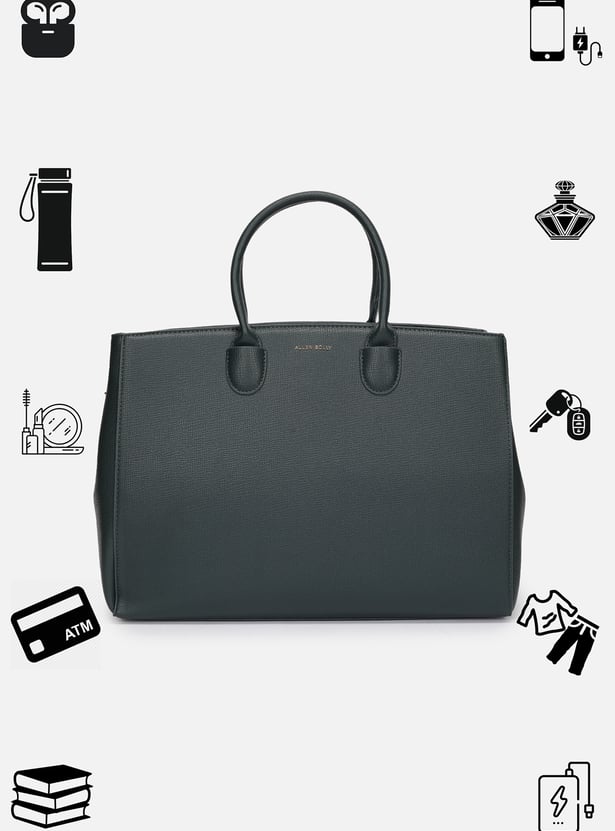 ALLEN SOLLY Solid Laptop Bag