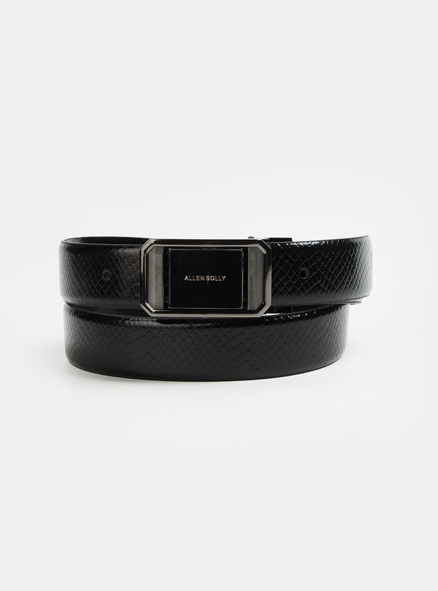 ALLEN SOLLY Textured Leather Belt