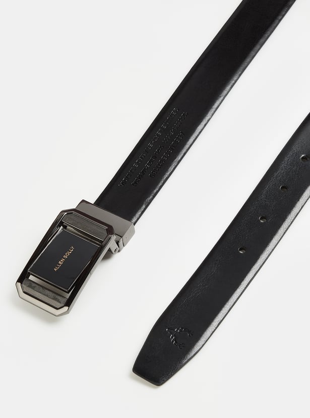 ALLEN SOLLY Textured Leather Belt