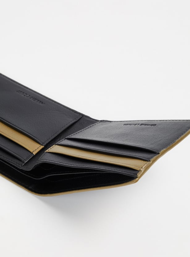 ALLEN SOLLY Textured Bi-Fold Wallet