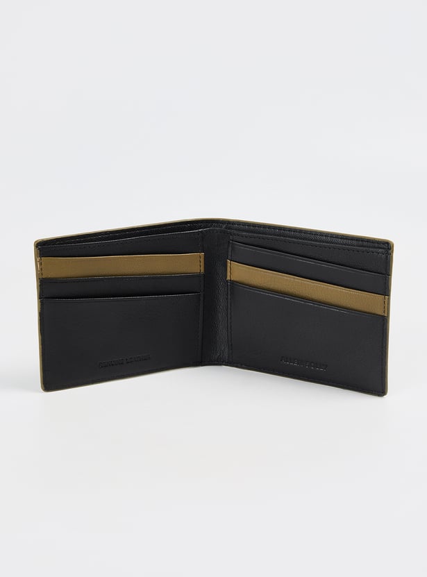 ALLEN SOLLY Textured Bi-Fold Wallet