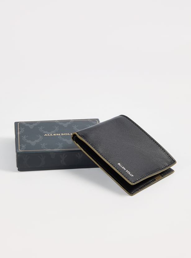 ALLEN SOLLY Textured Bi-Fold Wallet