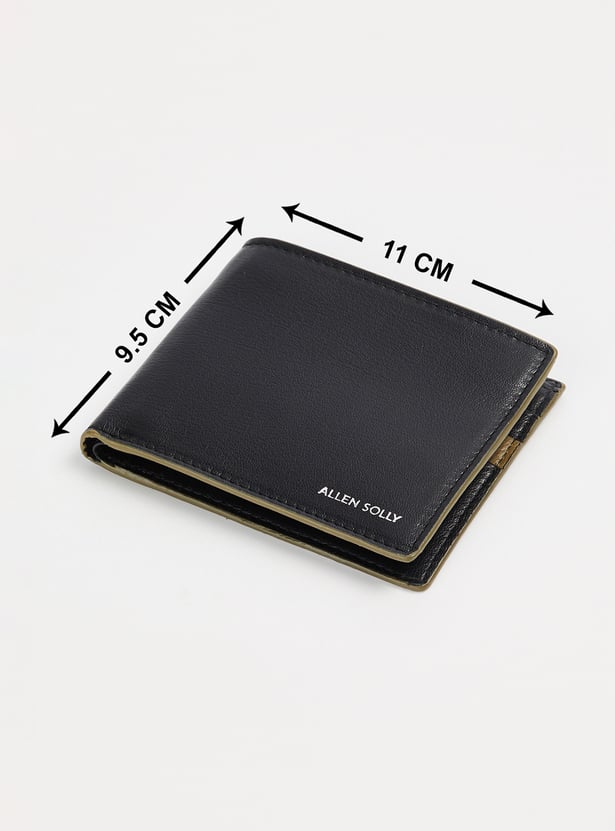 ALLEN SOLLY Textured Bi-Fold Wallet
