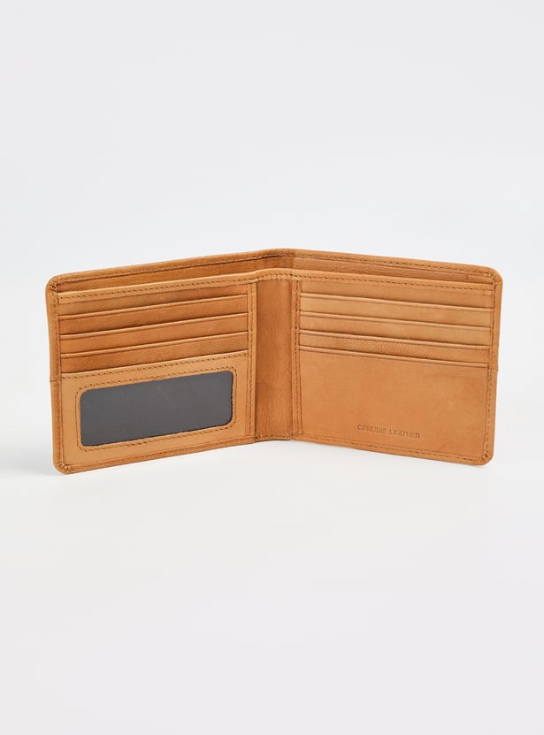 ALLEN SOLLY Textured Bi-Fold Wallet
