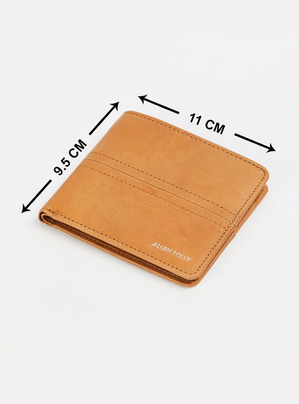 ALLEN SOLLY Textured Bi-Fold Wallet