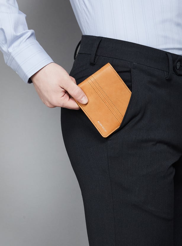 ALLEN SOLLY Textured Bi-Fold Wallet