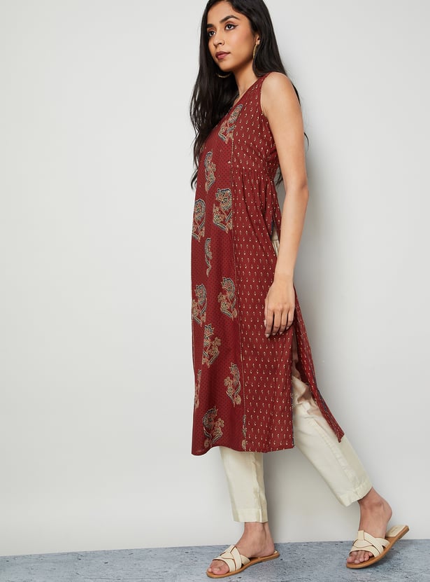 MELANGE Printed Straight Kurta