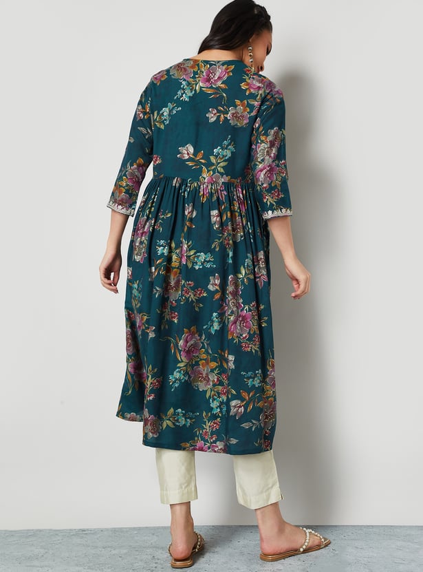 MELANGE Embroidered Anarkali Kurta