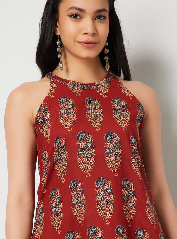 MELANGE Floral Print Kurta Set