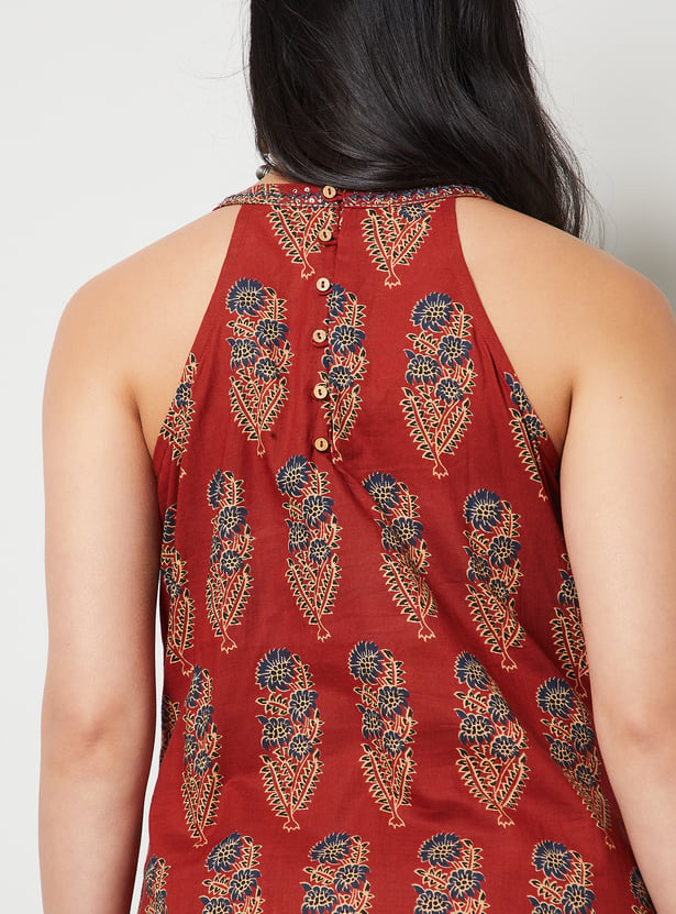 MELANGE Floral Print Kurta Set