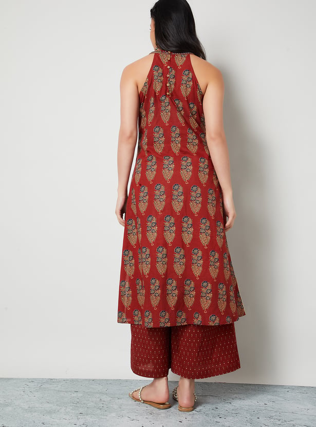 MELANGE Floral Print Kurta Set