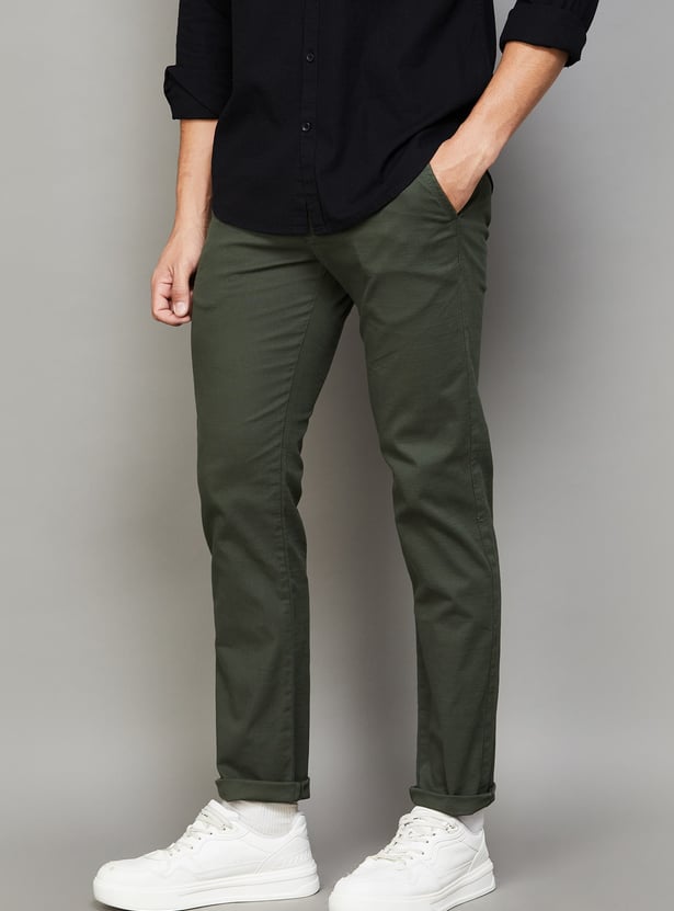 LEVI'S Solid Slim Straight Trousers