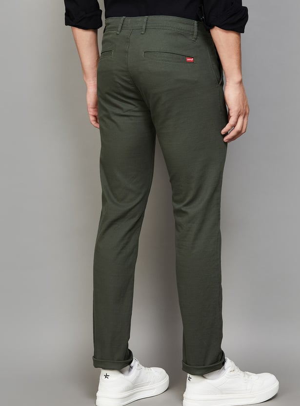 LEVI'S Solid Slim Straight Trousers