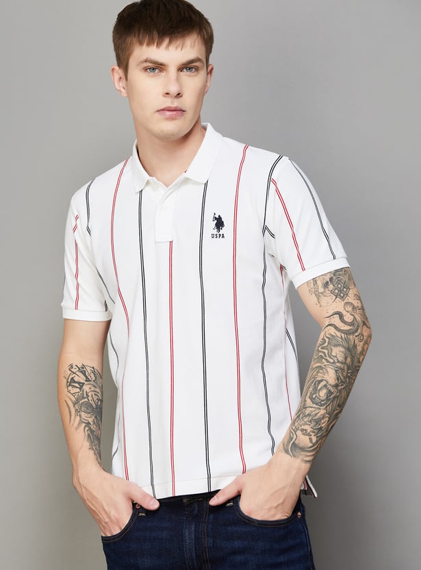 US POLO ASSN Striped Polo T-shirt