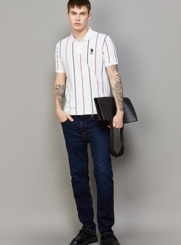 US POLO ASSN Striped Polo T-shirt