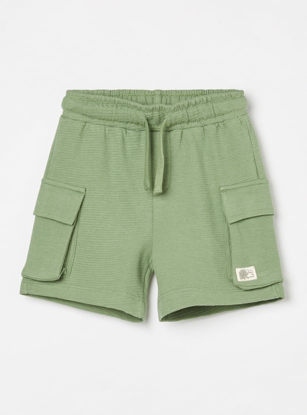 FAME FOREVER Boys Solid Cargo Shorts