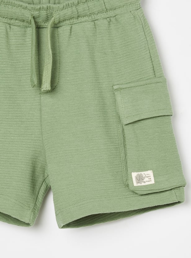 FAME FOREVER Boys Solid Cargo Shorts