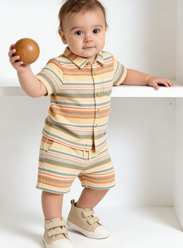 FAME FOREVER Boys Striped Shorts