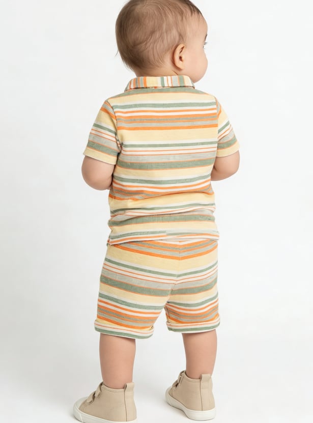 FAME FOREVER Boys Striped Shorts