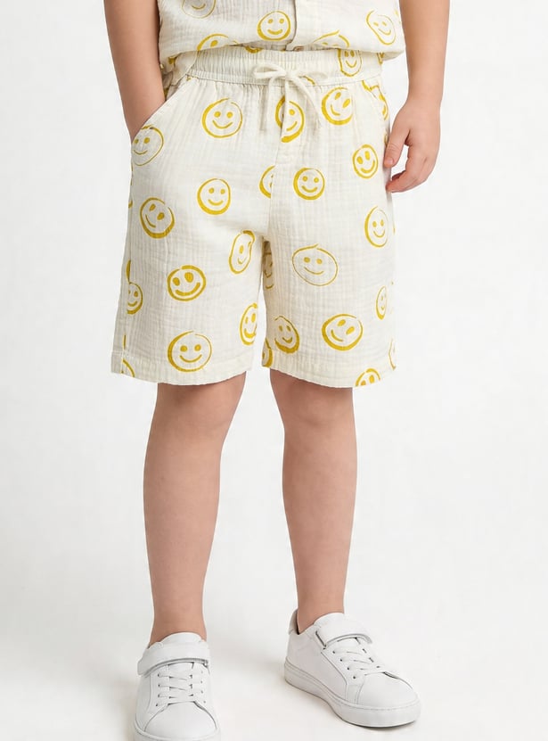 FAME FOREVER Boys Graphic Print Shorts
