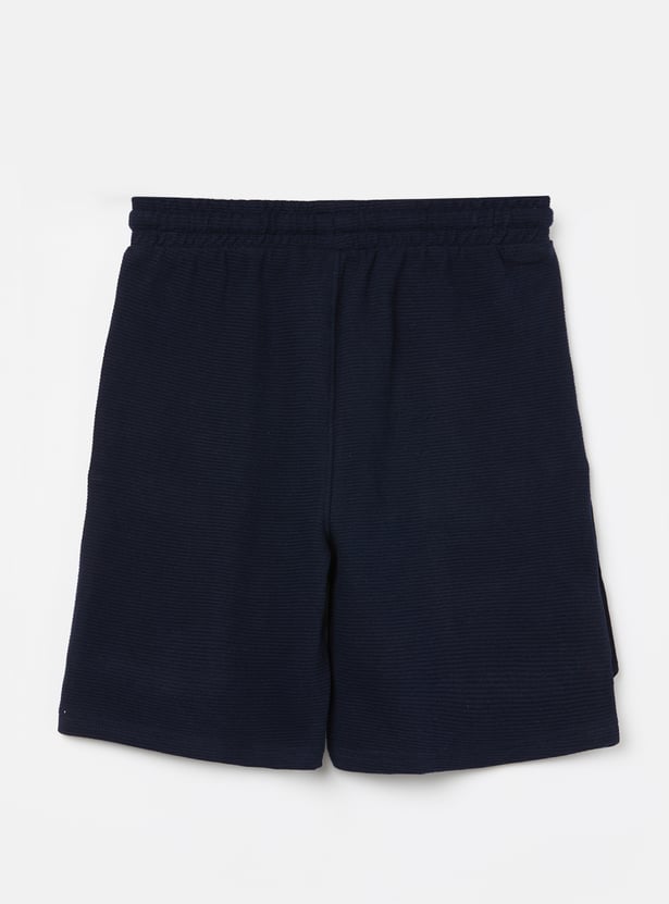 FAME FOREVER Boys Textured Cargo Shorts