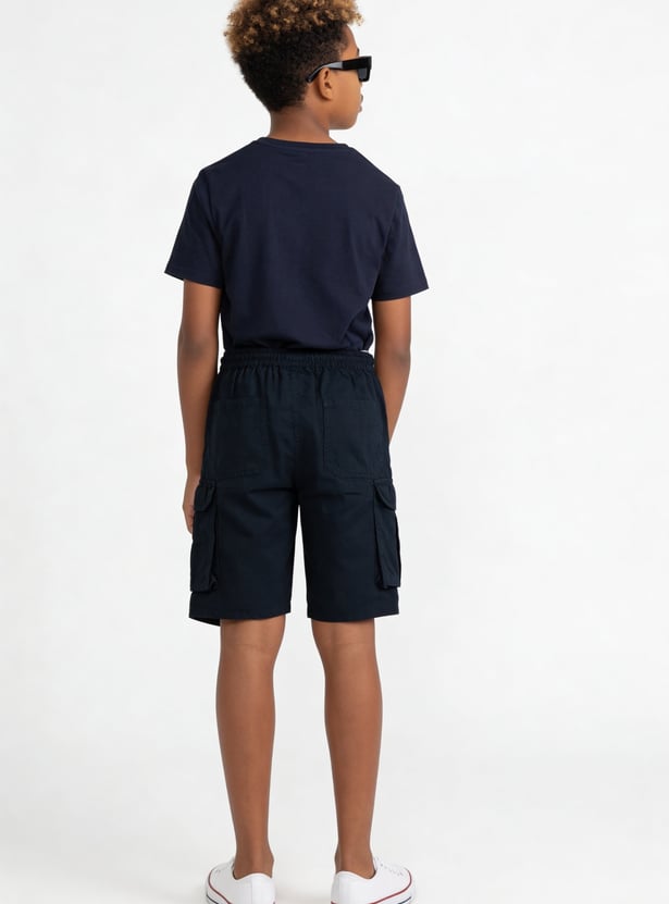 FAME FOREVER Boys Solid Cargo Shorts
