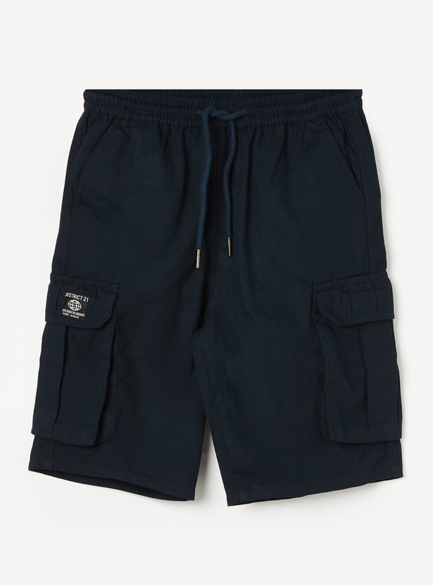 FAME FOREVER Boys Solid Cargo Shorts