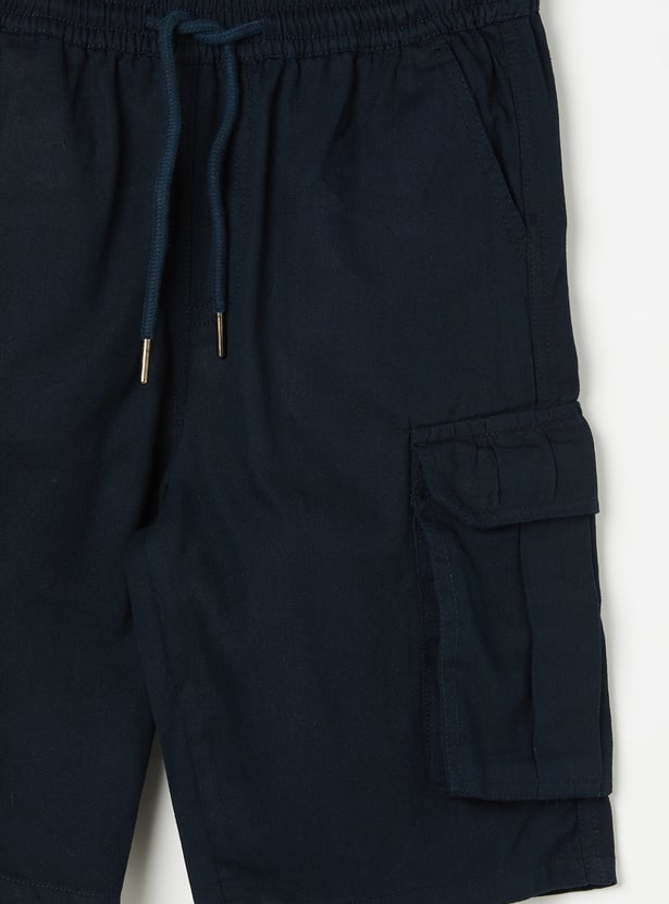 FAME FOREVER Boys Solid Cargo Shorts