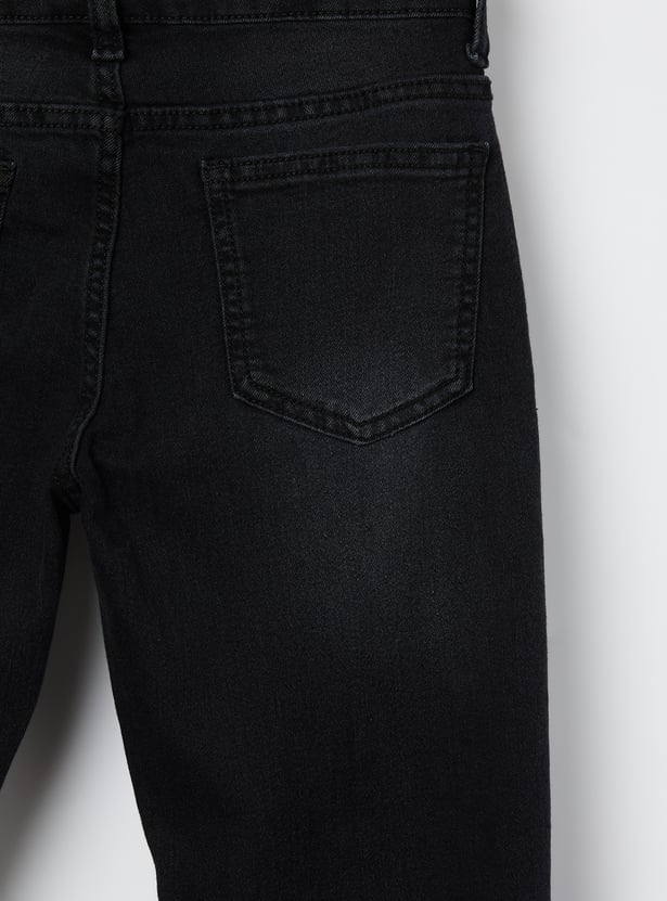 FAME FOREVER Boys Darkwashed Slim Fit Jeans
