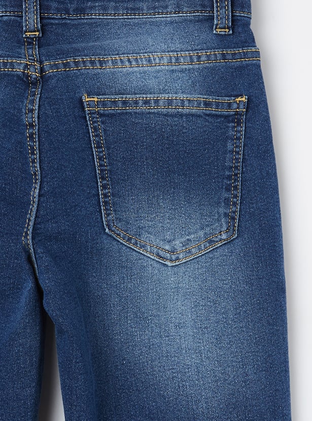 FAME FOREVER Boys Darkwashed Slim Fit Jeans
