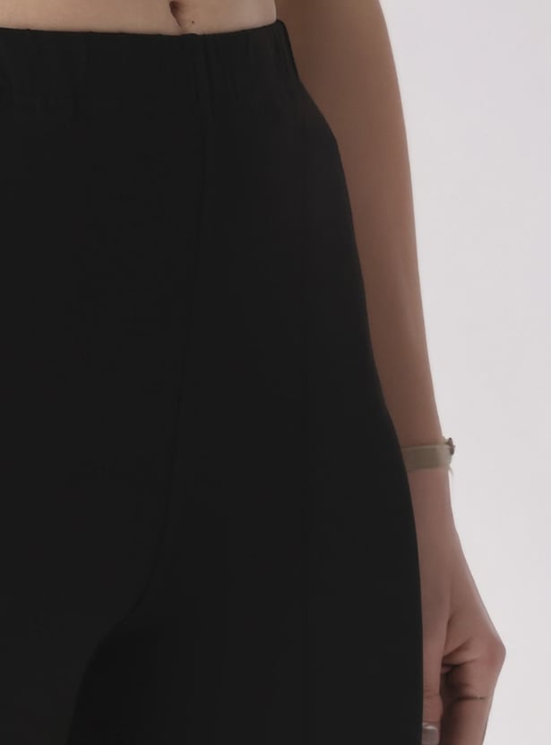 BIBA Solid Straight Pants