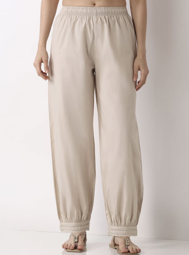 BIBA Solid Salwar Pants
